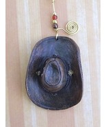 Western Cowboy Hat Ceiling Fan Light Pull Handcrafted - $14.55 CAD