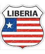 Liberia Highway Shield Novelty Metal Magnet HSM-312 - £11.95 GBP