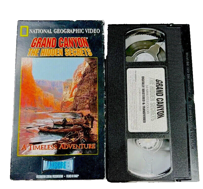 National Geographic Video VHS Grand Canyon Hidden Secrets Timeless Adven... - $14.99