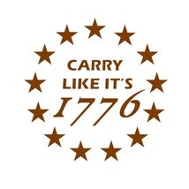 2nd Amendment 2A Carry Like It&#39;s 1776 Vinyl Decal Sticker Gift Car Bumpe... - $109.97 MXN