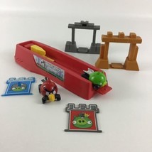 Angry Birds Hot Wheels Slingshot Launcher Track Figures Rovio 2011 Mattel - $19.75