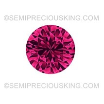 Natural Ruby 3mm Round Diamond Facet Cut SI2 Clarity Hot Pink Color Loose Precio - £9.92 GBP