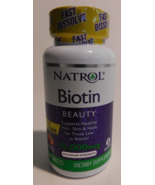 Natrol Biotin Beauty 10,000mcg Fast Resolve 60 Tablets Brand New - £16.02 GBP