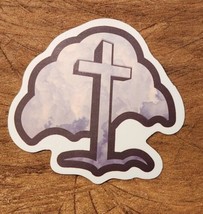 NEW! JESUS Cross - Laptop Sticker Notebook Sticker Christian God Bible C... - £2.34 GBP