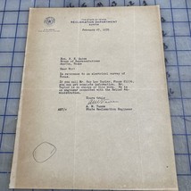 Texas Ephemera State Of Texas Reclamation Department Letter 1935 To Stat... - £36.73 GBP
