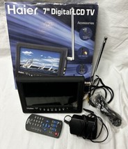 Haier 7” Portable Digital LCD TV Vintage Sports Boat Gear With Remote - £86.94 GBP
