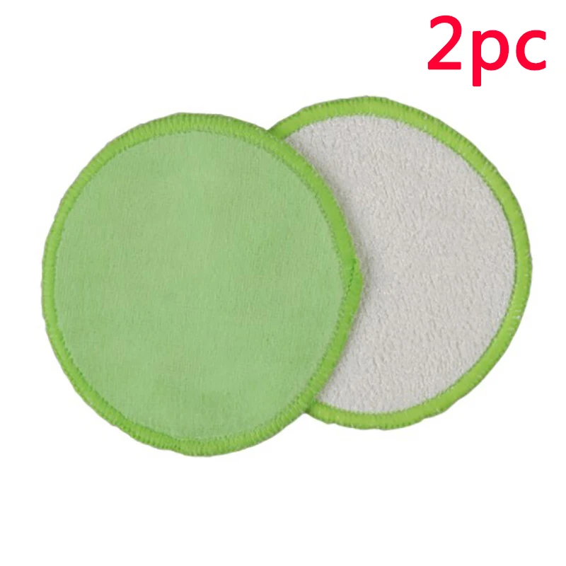 2/5pcs Reusable Bamboo Fiber Makeup Remover Pads  Washable Rounds Cleansing Faci - £14.62 GBP