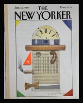 COVER ONLY The New Yorker January 16 1989 Ledger Statement by Eugene Mihaesco - £11.35 GBP