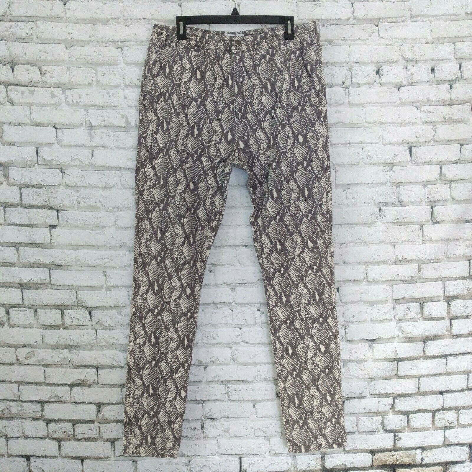 Urban Outfitters Pants Womens Large Snake Print Skinny Leg High Rise Dra... - $24.99