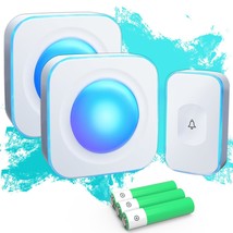 Wireless Doorbells For Home Battery Operated Doorbell At 1200 Feet With Flashing - £41.68 GBP