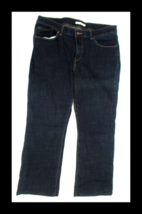 Levi Classic Bootcut Ladies Jeans Dark Wash Size 14 32W x 32L Midrise - $14.84