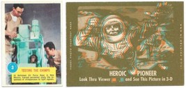 Astronaut Trading Card with 3-D Back #3 Testing The Chimps Topps 1963 EX... - £11.41 GBP