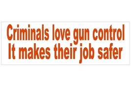 Anti Obama Criminal Gun Control Political Bumper Sticker or Helmet Stick... - £1.10 GBP+