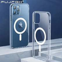 For iPhone 13 Pro Max Mag safe Wireless Charging Magnetic Clear Case Hard Cover - £4.91 GBP+