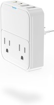 European Travel Plug Adapter USB C Charger 30W PD with 2 AC Outlets Extender 2 U - £42.56 GBP