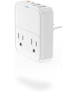 European Travel Plug Adapter USB C Charger 30W PD with 2 AC Outlets Exte... - £41.76 GBP