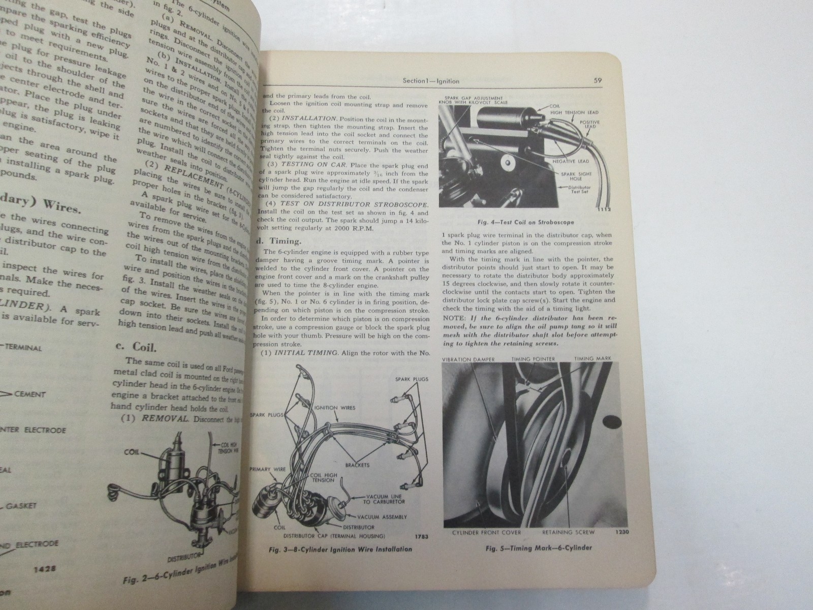 Manuale Di Servizio Per Auto Passeggeri Ford 1952 Con Supplemento OEM Item image 9