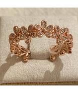 GENUINE S925 ROSE GOLD  DAISY FLOWER BAND STACKING RING  ALL SIZES  SALE... - £15.73 GBP