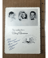 1950s Children at Christmas Found B&amp;W Photo-Los Angeles 3”x5” Orig.-We B... - £4.67 GBP