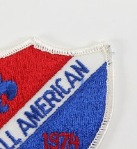 Vintage 1974 All American Red White Blue Emblem BSA Boy Scouts Camp Patch - £9.38 GBP