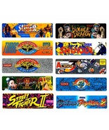 retro Marquee Stickers - Set of 10 - CLASSIC Retro mini Arcade Game Them... - $22.00