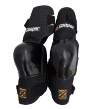 Vintage Cooper NHL Hockey  Elbow Pads &quot;Atak Zone&quot; Black Off Ice Hockey Logo - £23.49 GBP