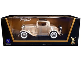 1932 Ford 3 Window Coupe Gold 1/18 Diecast Model Car by Road Signature - $74.76