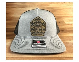 343 Never Forget Leather Badge Richardson 112 Hat - $24.74