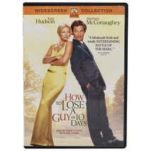 How to Lose A Guy in 10 Days Widescreen DVD Kate Hudson Matthew McConaughey - $2.78 CAD