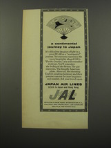1955 JAL Japan Air Lines Ad - A sentimental journey to Japan - £14.78 GBP