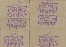 6 Disneyland Paper Napkins Sleeping Beauty Castle  - $17.82