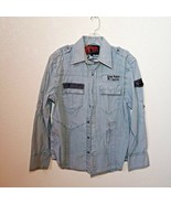 Rebel Spirit Gray Brigade Men&#39;s Medium Button-Down Long sleeve Shirt - £58.99 GBP