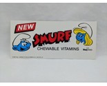Smurf Chewable Vitamins Promotional Advertisement Sheet 7 1/2&quot; X 3 1/4&quot; - £31.64 GBP