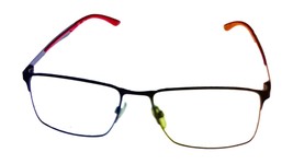 Fila Mens Gunmetal Red Rectangle Metal Eyewear Frame VF9943. 0SRH. 54mm - £52.89 GBP