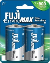 Fuji Enviromax 3100BP2 EnviroMax D Extra Heavy-Duty Batteries, 2 pk - £15.17 GBP