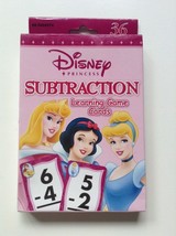 Disney Princess Subtraction Learning Game Cards Educational Flash Cards Math - $6.60
