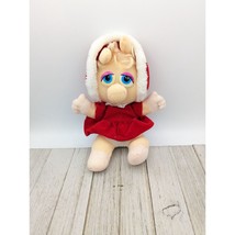 VINTAGE 1987 Henson Collectible Baby Miss Piggy Plush Muppet Red Dress and Hood - £11.73 GBP