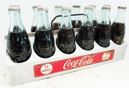 Coca-Cola 12 Pack Aluminum Bottle Carrier with Bottles - £274.43 GBP