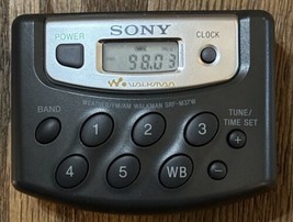 Sony Walkman SRF-M37W Portable AM/FM Weather Band Radio with Belt Clip T... - $39.55