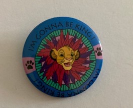 I&#39;m Gonna Be King Lion King Movie Pin Disney Button - £11.59 GBP