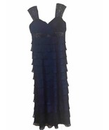 Ignite Evening by Carollin Women&#39;s Formal Sleeveless Maxi Dress  Navy Go... - £55.31 GBP