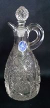 EAPG Vintage Imperial Glass Daisy &amp; Button Vinegar Oil Cruet Decanter   - $23.99