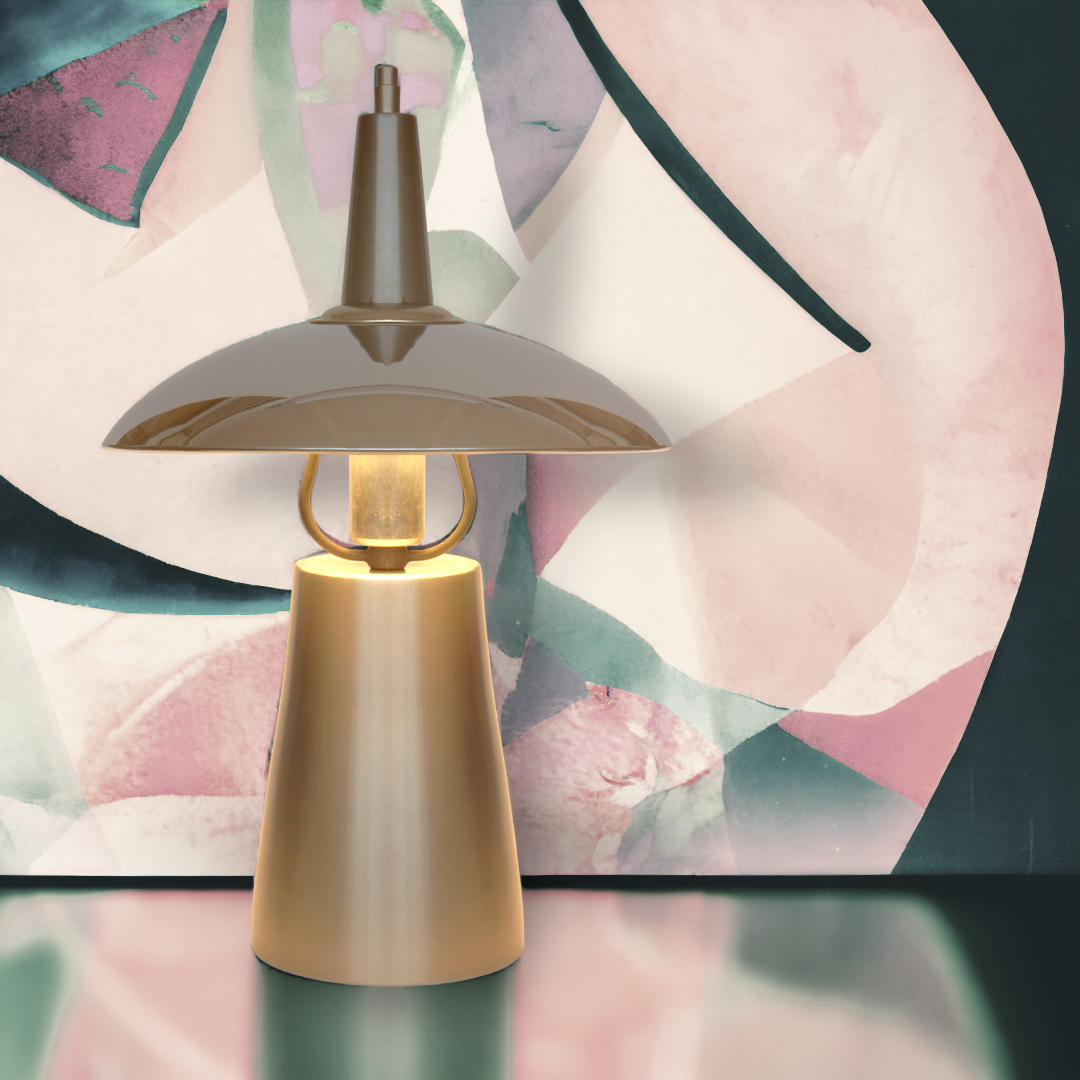 Design Lampe Table " Kopernikus " Chrome Lampe Laiton Objet de Collection Item image 4