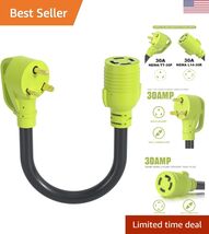 High-Quality NEMA TT-30P to L14-30R Transfer Switch Adapter - 1.5FT Outd... - $57.00