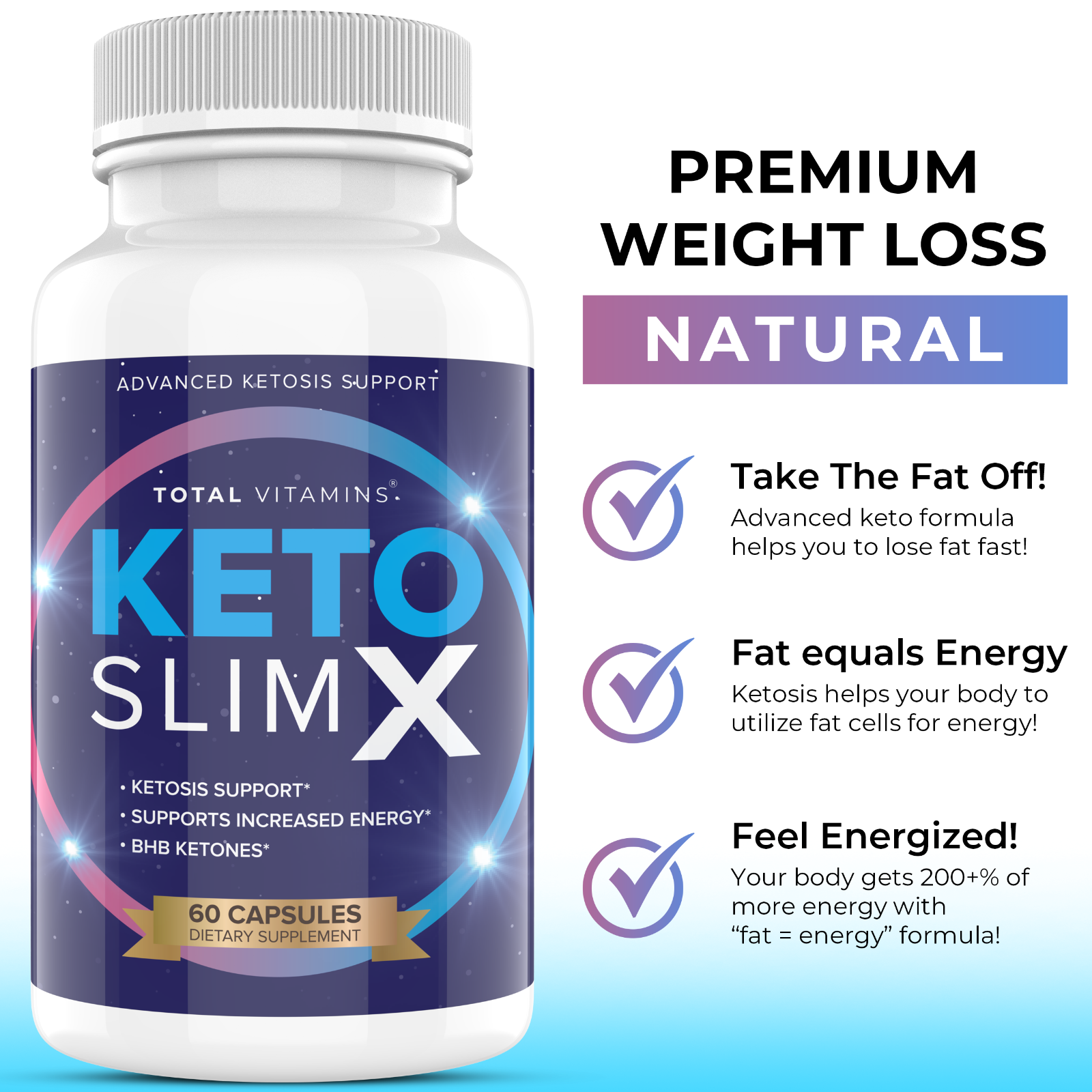 Keto Slim X Diet Pills Ultra Fast Keto Boost Ketones Advanced Weight Loss - £18.85 GBP