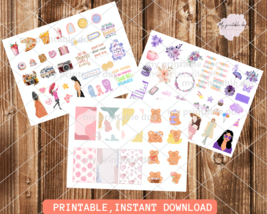 Planner Stickers, Weekly Stickers, Printable Stickers, Goodnotes,set 3 - £1.56 GBP