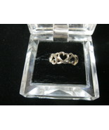 HEARTS Vintage RING in Sterling Silver - Open Work - Size 8 1/4 - FREE S... - $23.00