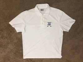 PGA Champions Tour XL White Polyester Polo Embroidered Missouri Elks Tournament - £8.10 GBP