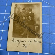 rppc postcard Georgia Is “Home Day” Men Drinking 1910s Suits And Hat Cel... - $199.75 MXN