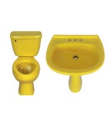 Mexican Toilet ELONGATED Comfort Height Hand Painted - Yellow Strada - - $1,399.00